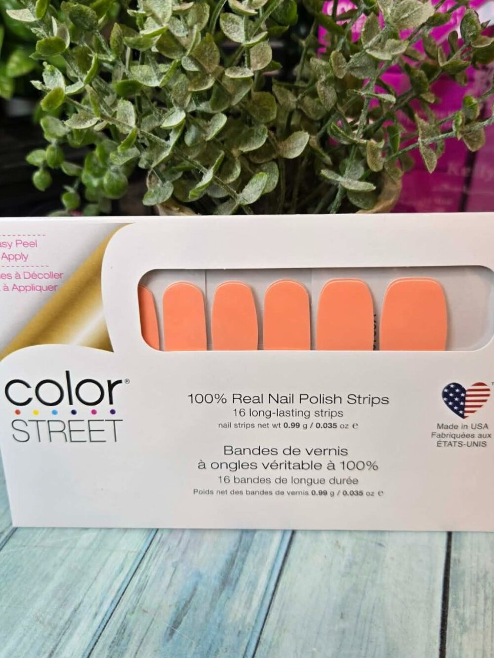 Color Street Orange Press On Nail Design